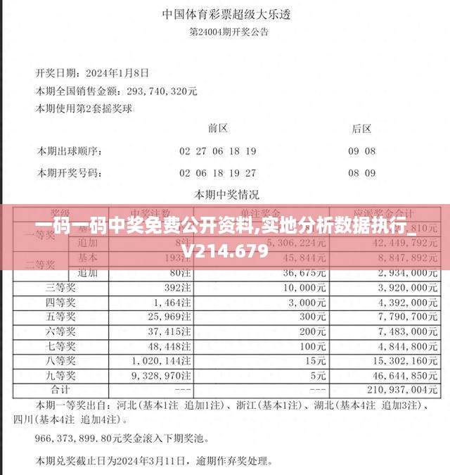 一码一码中奖免费公开资料,实地分析数据执行_V214.679