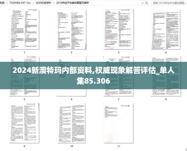 2024新澳特玛内部资料,权威现象解答评估_单人集85.306