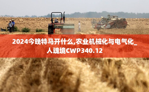 2024今晚特马开什么,农业机械化与电气化_人魂境CWP340.12